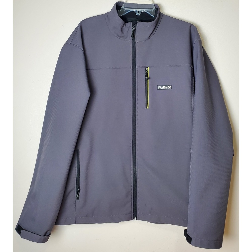 Walls Ripstop Soft Shell Full Zip Lined Jacket‎ Gray Men's XL Extra Large